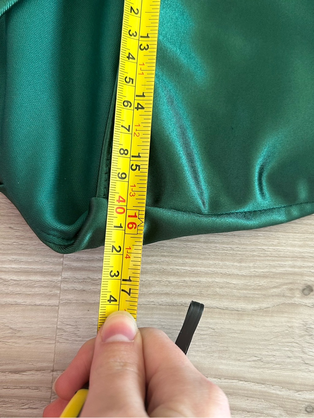 Emerald green evening gown sz L - Picture 12 of 15